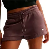 Nike W Nsw Phnx Flc Mr Std Short Barely Grape/Bright Crimson-Bl Barely Grape/Bright Crimson-Bl M