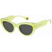 Polaroid Eyewear PLD 6199/S/X Damen-Sonnenbrille Vollrand Butterfly Kunststoff-Gestell, grün