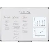 BI-Office Whiteboard MAYA 240,0 x 120,0 cm weiss emaillierter Stahl