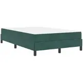 vidaXL Boxspringbett mit Matratze Dunkelgrün 120 x 190 cm Stoff