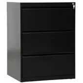 Proregal Hängeregistraturschrank Mare| HxBxT 101x76x62 cm | Schwarz
