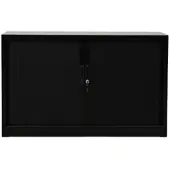 Proregal Rollladenschrank Weasel 2 Ordernhöhen HxBxT 75 x 120 x 46 cm Schwarz