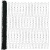 vidaXL Sechseckzaun mit Betonsockel 100 x 1,4 m Grün Netz