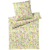 Elegante Mako Jersey Bettwäsche Tulpe weiß 135x200 cm + 80x80 cm