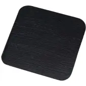 Kerzenteller Teller Alu schwarz 10x10 cm