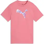 Puma T-Shirt "GRAPHIC FLORAL CAT TEE G" Regular Fit, für Jugendliche, Rundhalsausschnitt