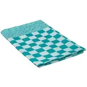 LTITEX Abwaschtuch 65x65 cm 100% Baumwolle. Grün kariertes. 6er Set -