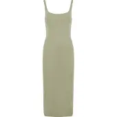 Urban Classics Basic Long Cotton Jersey ärmelloses Kleid