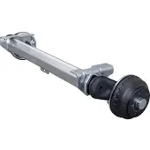 Al-Ko Gebremste COMPACT Achse für schwere Anhänger und Autotransporter 1350kg 800mm 1250mm 5x112