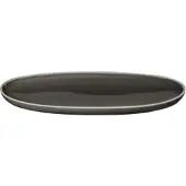 Asa selection Aperitif-Teller Semana Oval Caviar Anthracite 20 x 10 cm
