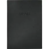 Sigel Speisekarten-Mappe MENU A4 1 Stück schwarz, 24x34 cm