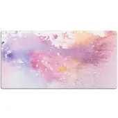 Tulup Schreibtischunterlage Süßigkeitenflecken Deskpad 120x60 cm Rosa Unterlage Schreibtisch Schreibtischmatte