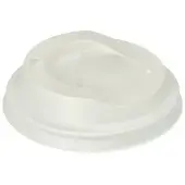 Papstar Dom-Deckel, C-PLA rund Ø 8 cm, 2,1 cm weiß 1000 Stück