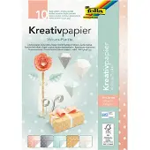 Folia Kreativpapier Velours-Punkte