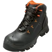 Uvex 2 MACSOLE S3 HI HRO SRC, 11/48, Unisex, Erwachsener, Sicherheitsstiefel, Schwarz, Orange, A, E, ESD, FO, HI, HRO, P, S3, SRC, WRU, Schnürverschluss