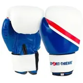 Sport-Thieme Boxhandschuhe "Sparring", 10 oz., Weiß-Blau-Rot