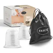 FASCIQ Silikon Schröpfkopf L + S, Massage cuppingset 2 St