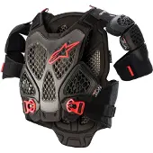 Alpinestars A-6 Brustschutz Black Anthracite Red, Größe: M/L