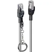 Lindy Patchkabel Cat.6A S/FTP grau 20m verriegelbar