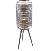 Globo Denton E27 Tischleuchte 40W Schwarz Matt, Metall Ø22,5cm 507901456X