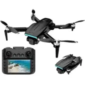 Simulus Faltbare RC-GPS-Drohne mit 4K-Kamera, 4,5"-Display-Fernsteuerung