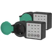 Revolt 2er-Set Outdoor-Steckdose mit Countdown-Timer, IP44, 3.680 Watt
