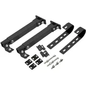 Revolt Universal-Balkon- & Zaun-Geländer-Halterungen für Solarmodule, schwarz