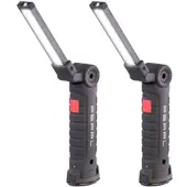 Pearl 2er-Set COB-LED-Arbeitsleuchten mit 360° schwenkbarem Hals