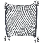 Lescars Universal Kofferraum Gepäcknetz, 70 x 70cm dehnbar, inkl. Klammern
