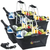 Pearl 4er-Set faltbare Einkaufskörbe mit 19 l Volumen