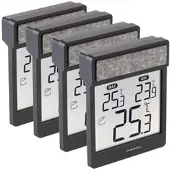 Pearl 4er-Set Außen-Fensterthermometer mit Höchst- & Tiefstwerte-Anzeige