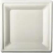 Papstar 500 Teller, Zuckerrohr "pure" eckig 20 cm x 20 cm weiss