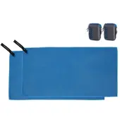 Pearl 2er Mikrofaser-Handtuch mit Tasche schnell trocknend 30 x 60 cmblau