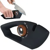 Rosenstein & Söhne Manueller 5in1-Messer- und Scherenschärfer mit ergonomischem Griff