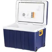 Xcase Thermoelektrische XXL-Trolley-Kühl- & Wärmebox, 12/24 & 230V, 50 Liter