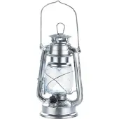 Lunartec Dimmbare LED-Sturmlampe, Batteriebetrieb, silbern 42 Lumen, 1,5 W