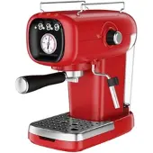 Cucina di Modena Espresso-Siebträgermaschine mit Temperaturanzeige und Kapsel-Adapter