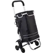 Xcase Klappbarer Treppensteiger-Einkaufstrolley mit Kühlfach, 46 l, 25 kg
