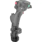 Moza Racing MHG Flight Stick, Flight Steuerknüppel, Schwarz, Acrylnitril-Butadien-Styrol (ABS), Karbonfaser, Metall, MSFS2020, MSFS2024, X-plane 12/11/10, DCS, IL-2, War Thunder, 202 mm, 142,5 mm
