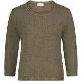 Betty Barclay Strickpullover mit 3/4 Arm in Dusty Olive | Gr.: 46