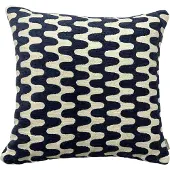Fonq Wavies Zierkissen 50 x 50 cm - Blau