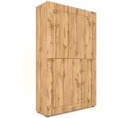 Itamoby Elios 4-türiges Sideboard, 100 x 35 x 165 cm, Eiche natur