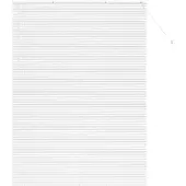 vidaXL Balkenjalousien Weiß 220 x 160 cm Aluminium