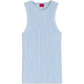 HUGO Top Sarepla 50539890 Hellblau Slim Fit