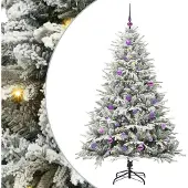 vidaXL Maren (mit 150 LEDs und 61 lilafarbenen Bällen)
