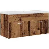 vidaXL Badezimmerschrank Altholz 100 x 38,5 x 46 cm Holzwerkstoff