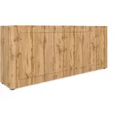 Itamoby Sideboard mit 4 Türen, 200 x 40 x 83,5 cm, Elios Eiche natur.