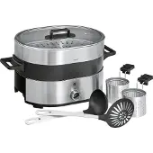 WMF Lono 3200001670, 3,6 l, Edelstahl, Rechteckig, Glas, Schwarz, 280 mm