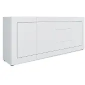 Itamoby Elios Sideboard mit 3 Türen und 3 Schubladen, 200 x 40 x 83,5 cm, Hochglanzweiß