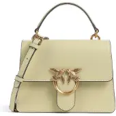Pinko Handtasche Umhängetasche Love One Top Handle Mini Light Vanilla Yellow - Antique Gold gelb
